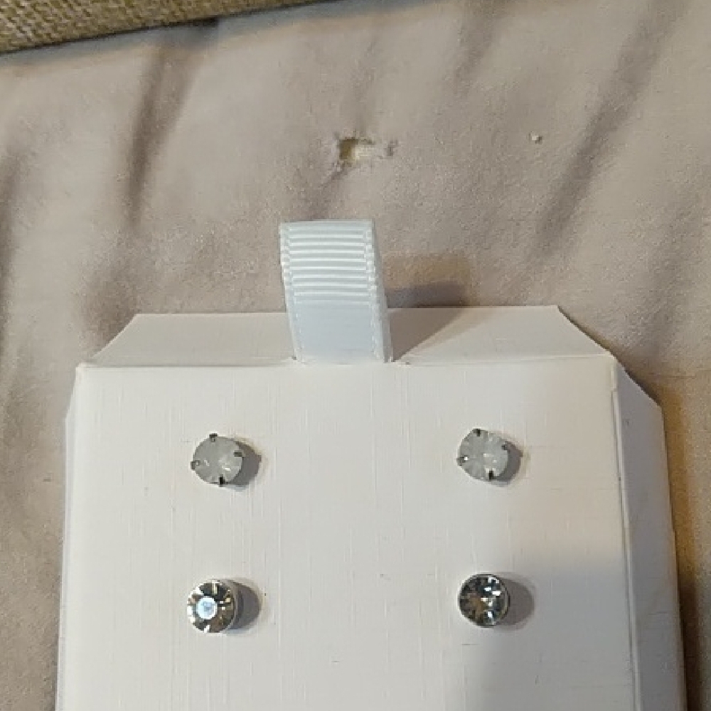 Elegant Silver Stud Earrings Set